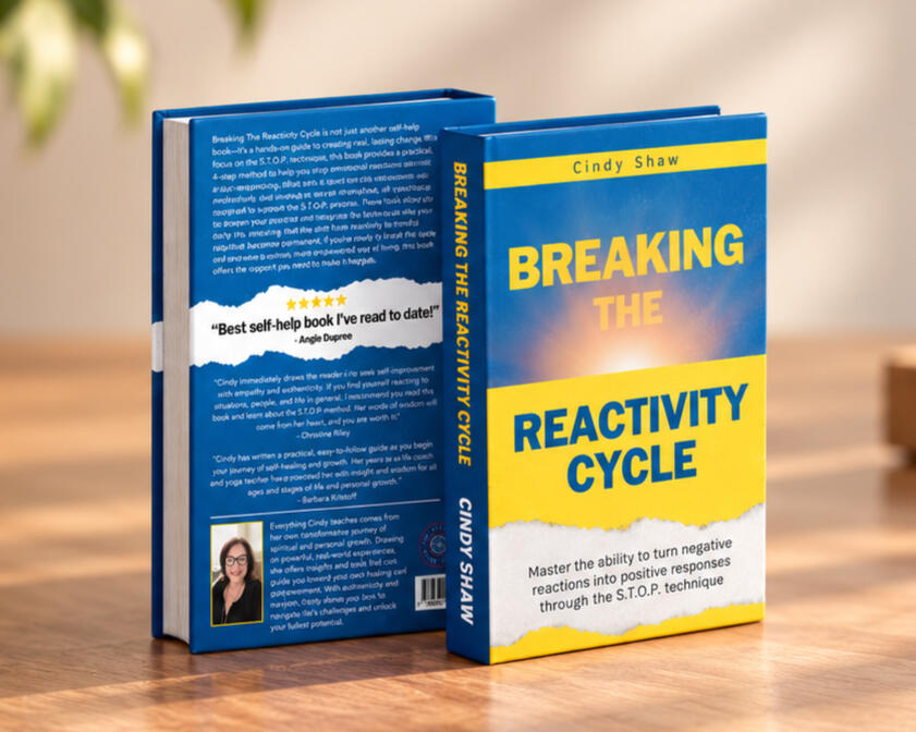 Breaking The Reactivity Cycle Book cover of Breaking the Reactivity Cycle by Cindy Shaw, a practical guide to understanding emotional reactions, interrupting unhealthy patterns, and responding differently.